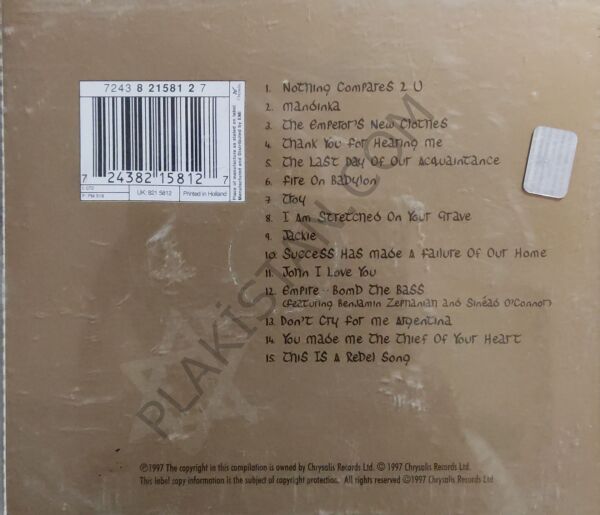 Sinéad O'Connor – So Far... The Best Of Sinéad O'Connor CD