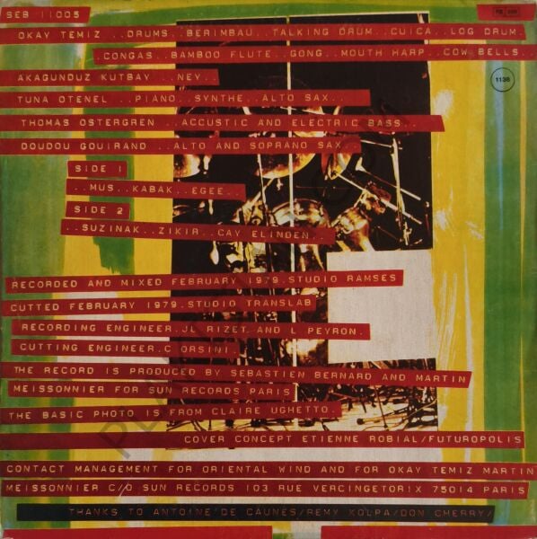 Okay Temiz & Zikir orıental wınd LP PLAK