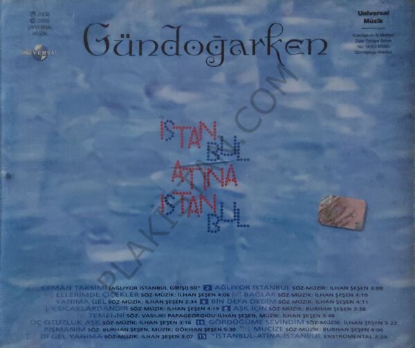 Grup Gündoğarken - İstanbul Atina  CD