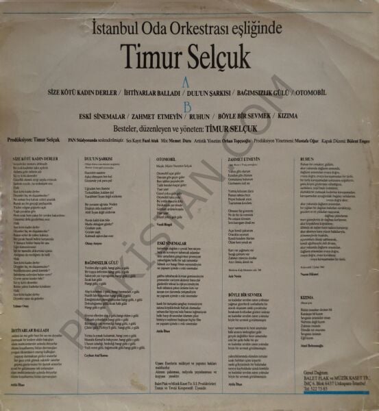 Timur Selçuk & 3 & LP PLAK