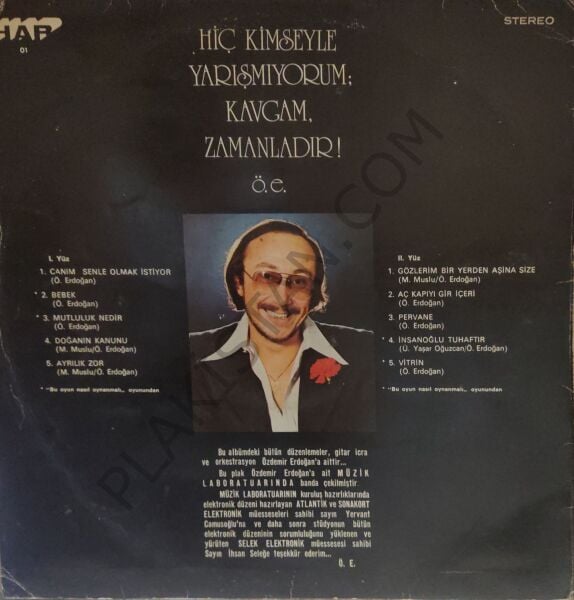 Özdemir Erdoğan Canım Senle Olmak İstiyor LP PLAK