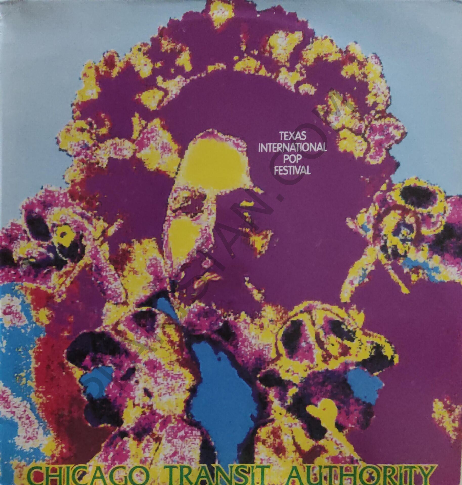 Chicago Transit Authority–( Mavi Renkli Plak ) Texas International Pop Festival LP PLAK