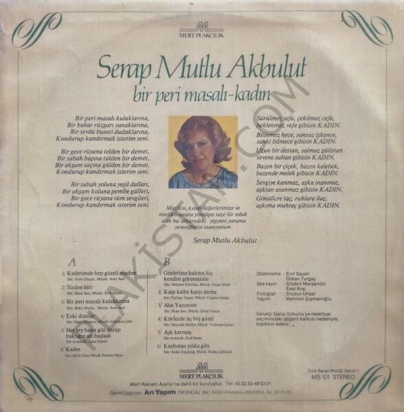 Serap Mutlu Akbulut & Bir peri masalı kulaklarına LP PLAK