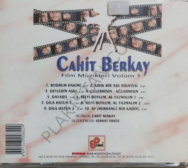 Cahit Berkay – Film Müzikleri Volüm CD