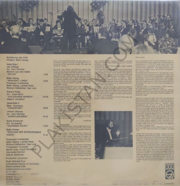 Betin Güneş Musikkorps Der KVB LP PLAK