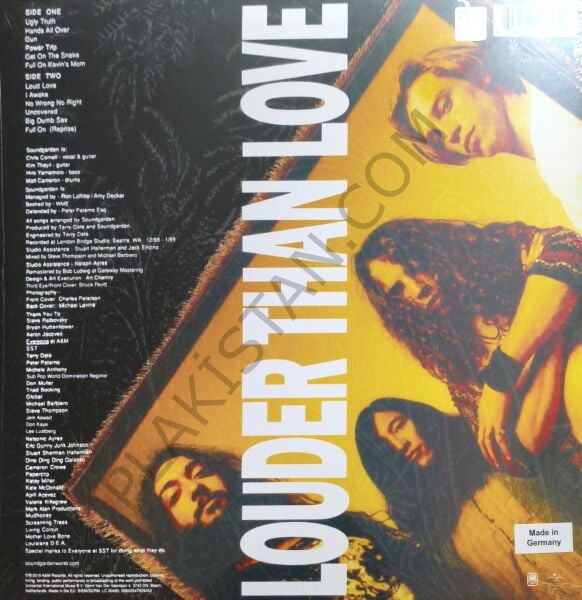 Louder Than Love Soundgarden & LP PLAK