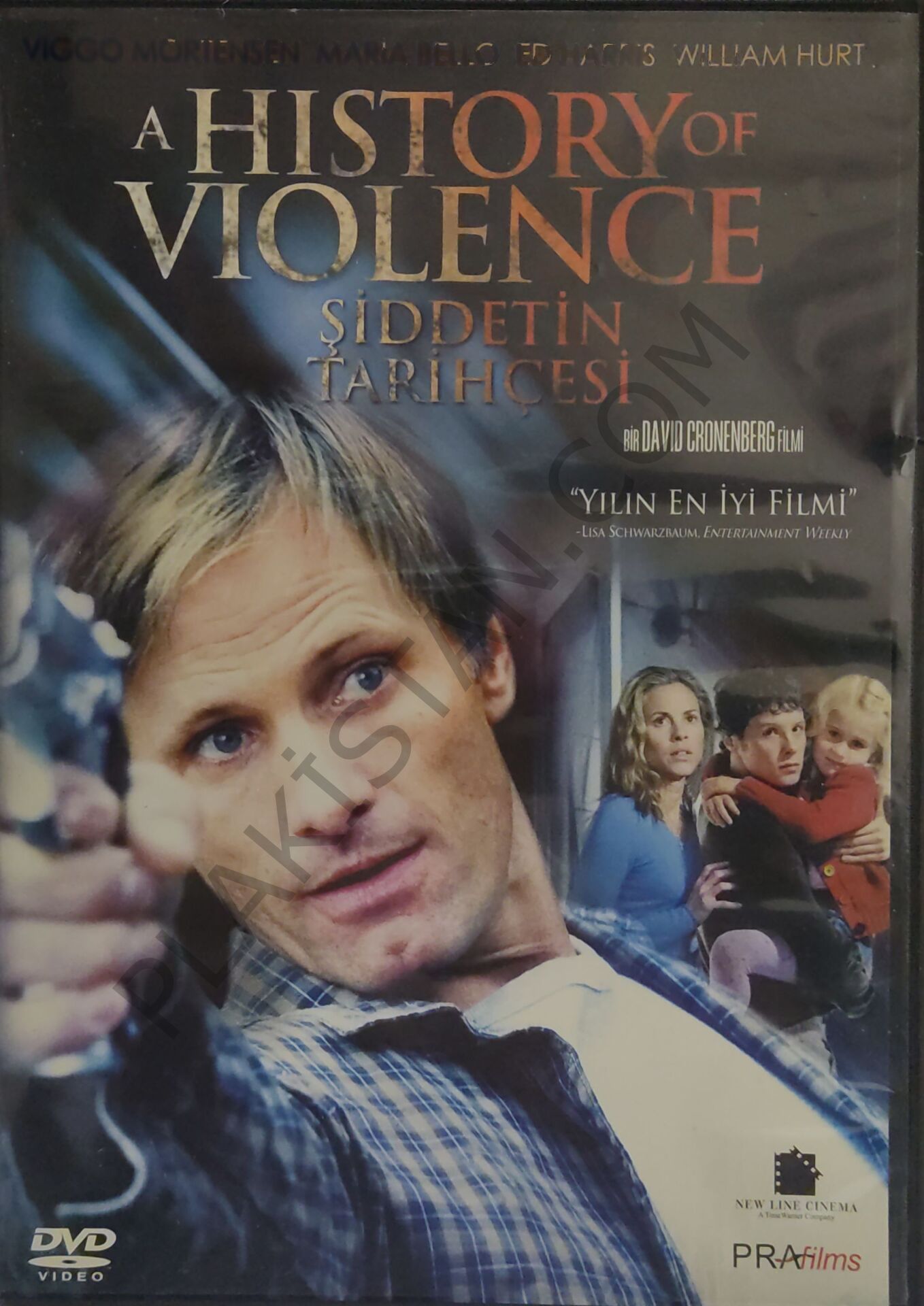 Şiddetin Tarihçesi Türkçe Dublaj Ed Harris Viggo Mortensen William Hurt Maria Bello DVD FİLM