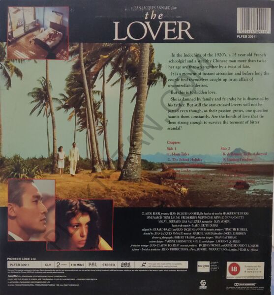 SEVGİLİ _ 1992 _ THE LOVER FİLMİ LASERDİSC