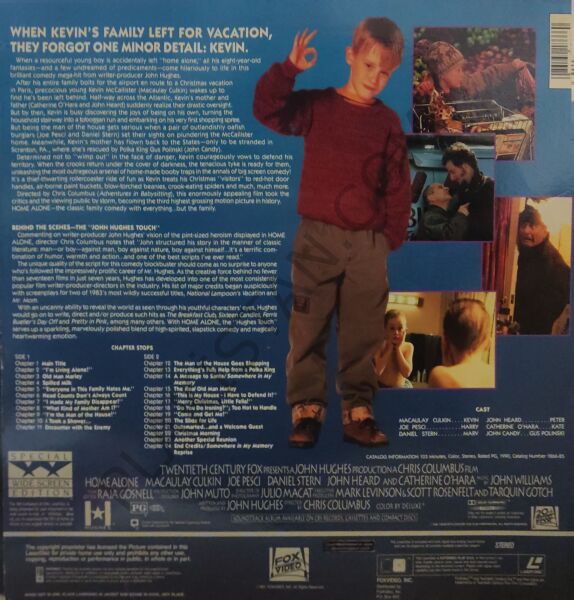 John Williams (4) – Home Alone LAZERDİSC