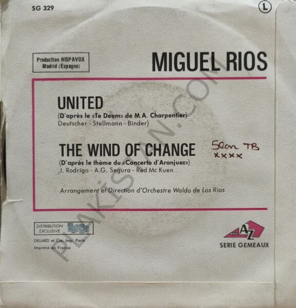 Miguel Rios* – United 45 LİK PLAK