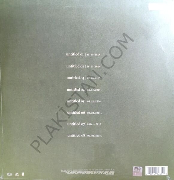 Kendrick Lamar & Untitled Unmastered LP PLAK