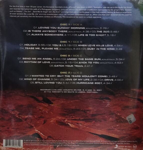 Scorpıons - Acoustıca LP PLAK