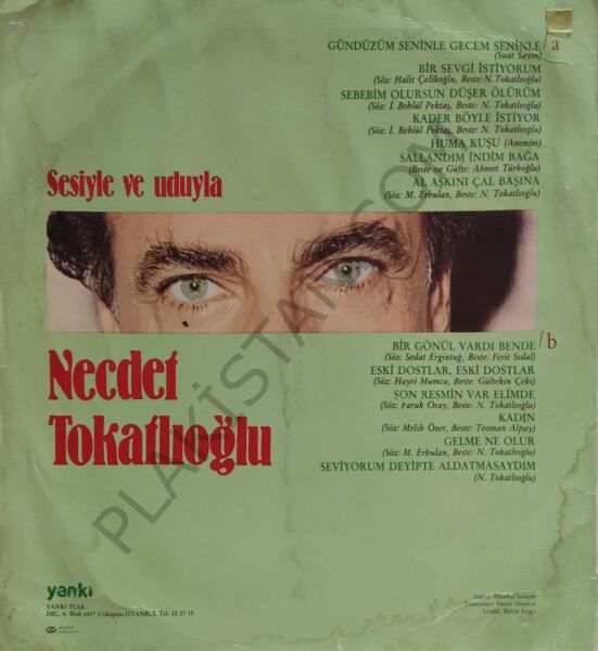 Necdet Tokatlıoğlu Sesiyle ve Uduyla LP