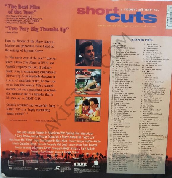 Short Cuts (1993) Lazerdisc