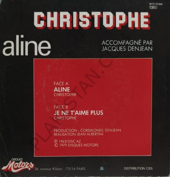Christophe – Aline 45 LİK PLAK