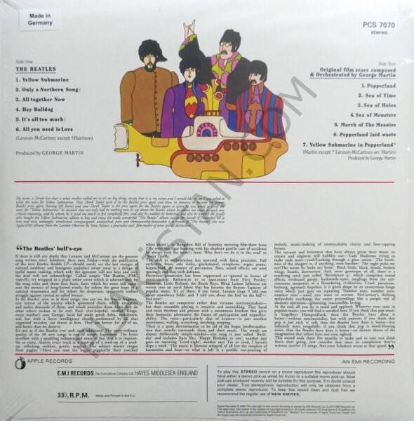 The Beatles & Yellow Submarine  LP PLAK