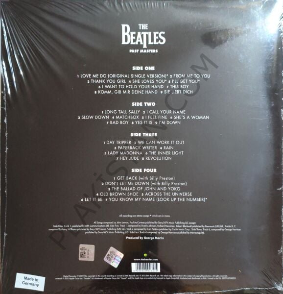 The Beatles & Past Masters 2 LP PLAK