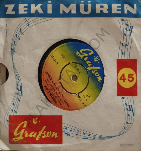 Zeki Müren - Aşkın Kanunu 45 LİK PLAK