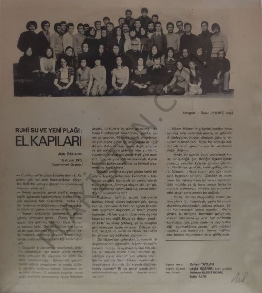 Ruhi Su El Kapıları LP