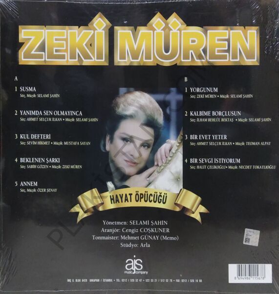 Zeki Müren - Hayat Öpücüğü LP PLAK