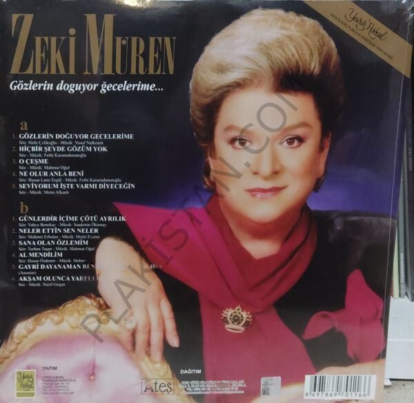 Zeki Müren- Gözlerin Doğuyor Gecelerime LP PLAK