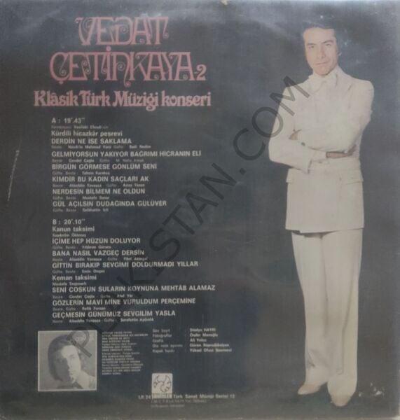 Vedat Çetinkaya & Klasik Türk müziği konseri LP PLAK