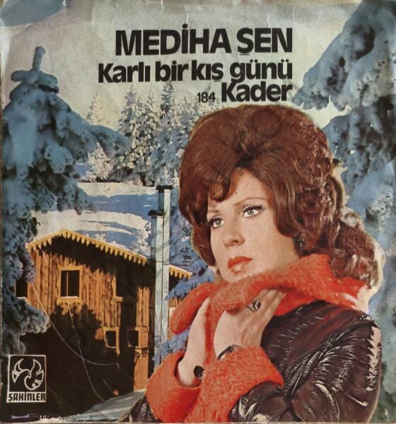 Mediha Şen - Karlı Kış Günü - Şahinler kapak 45 LİK PLAK