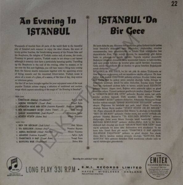 An evening in Istanbul LP PLAK