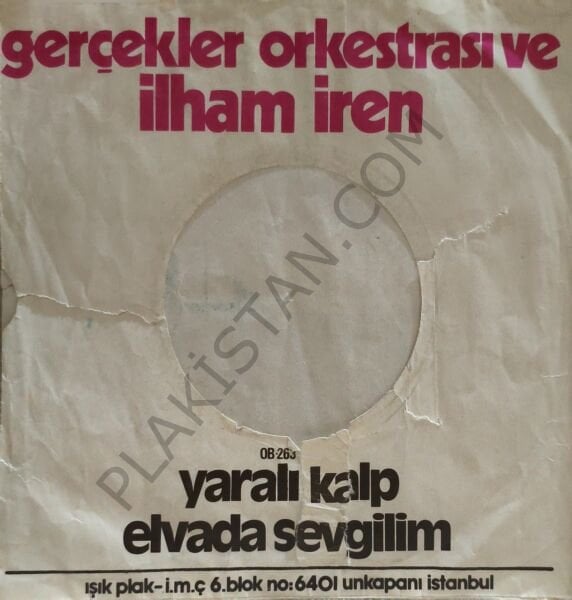 İlham iren & gerçekler orkestrası 45 LİK PLAK