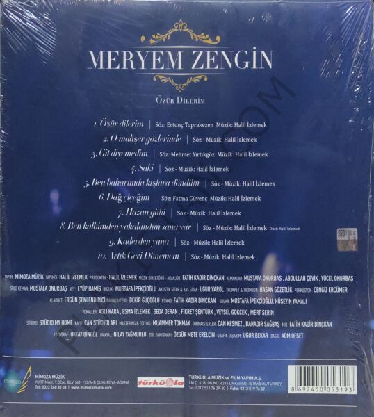 Meryem Zengin Özür Dilerim LP PLAK