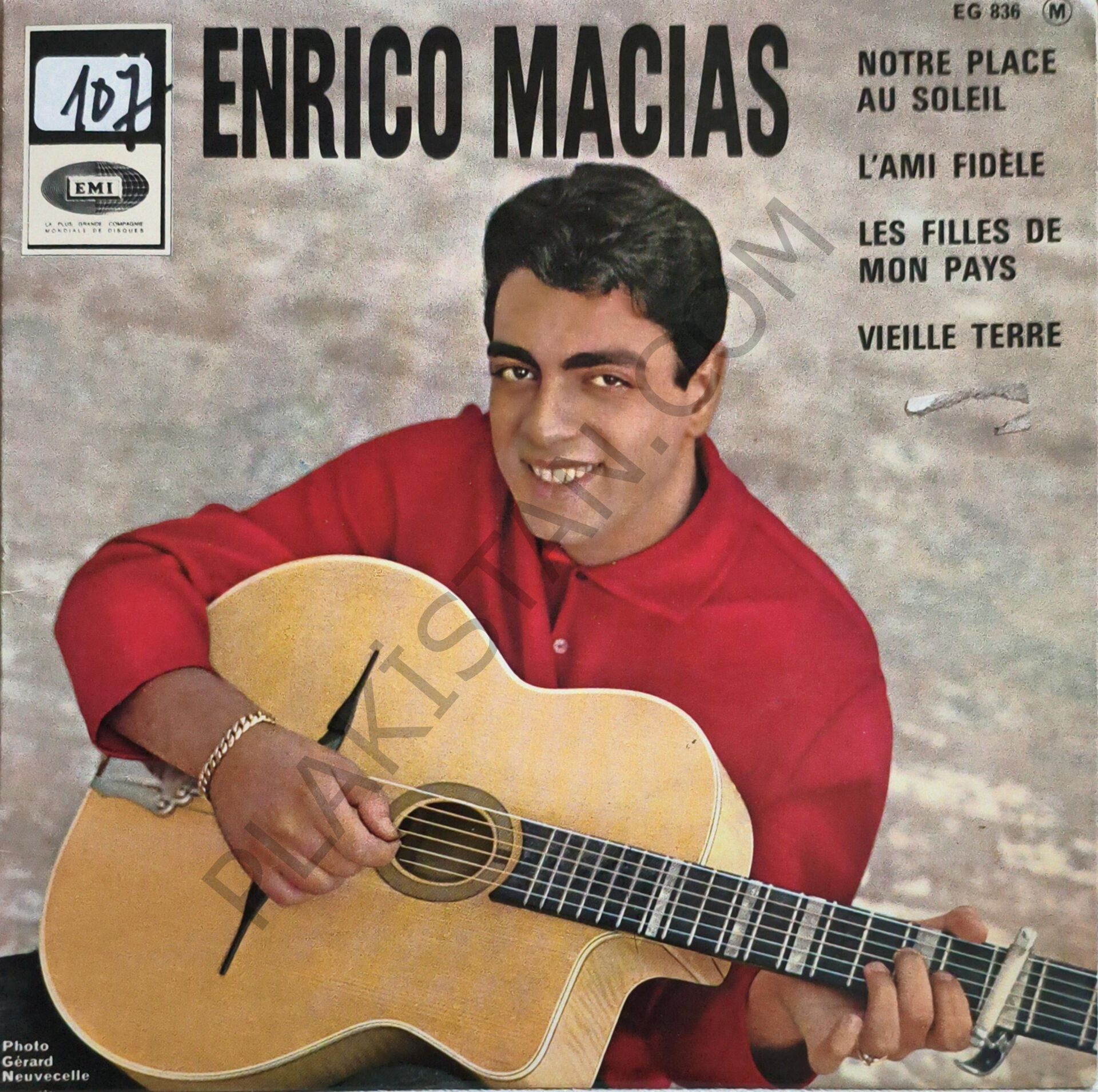 ENRICO MACIAS -NOTRE PLACE AU SOLEIL/L'AMI FIDELE 4 ŞARKI EP PLAK