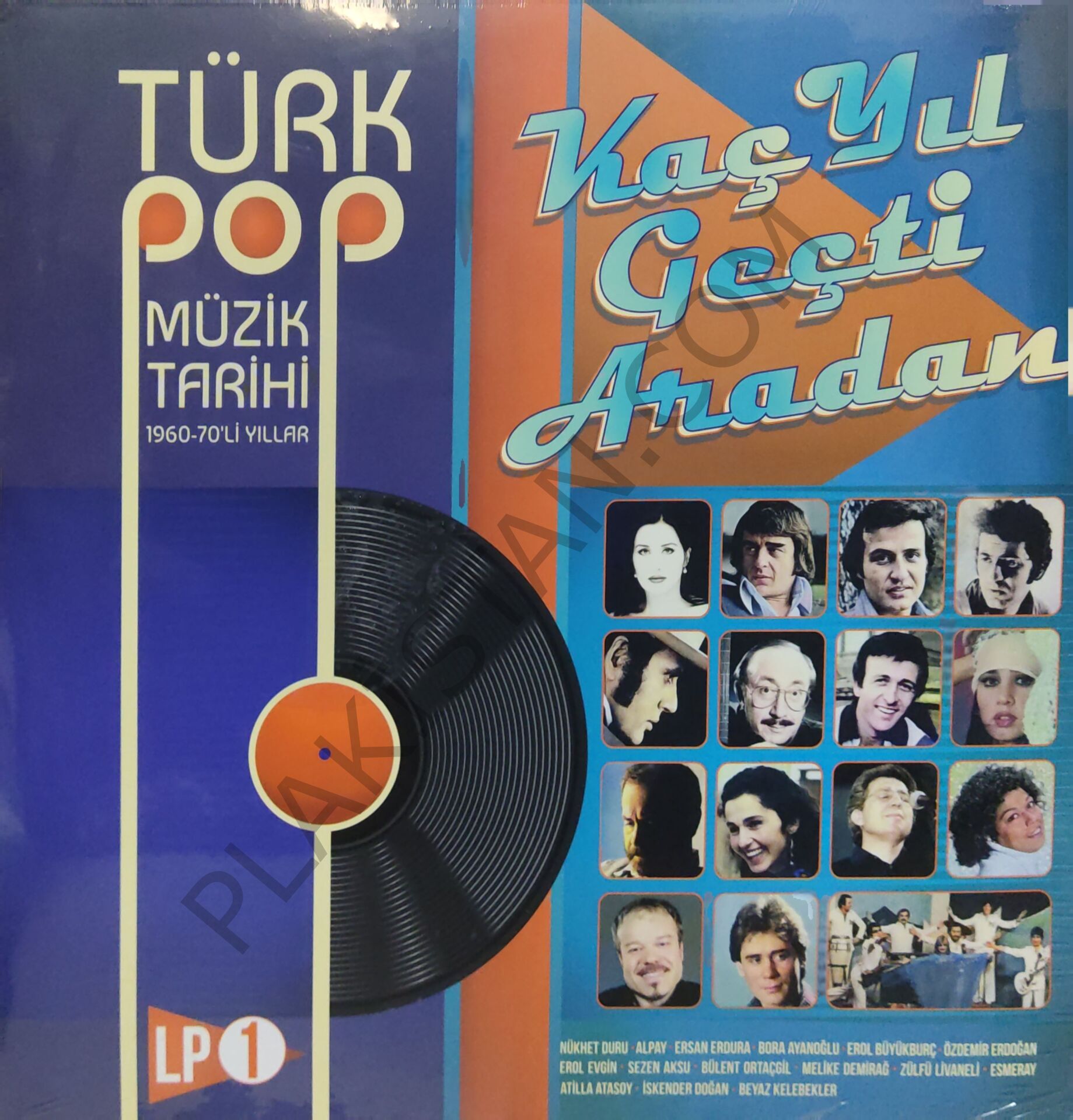Türk Pop Müzik Tarihi 1960-70'lı Yıllar – LP Vol. 1 LP PLAK