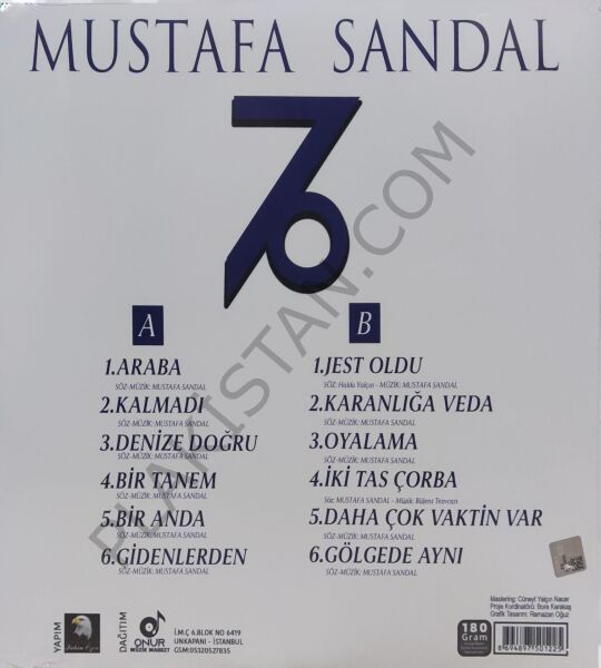 Mustafa Sandal –Gölgede Aynı +-×÷ LP PLAK
