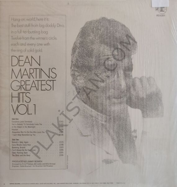 Dean Martin – Dean Martin's Greatest Hits! Vol. 1 - LP PLAK
