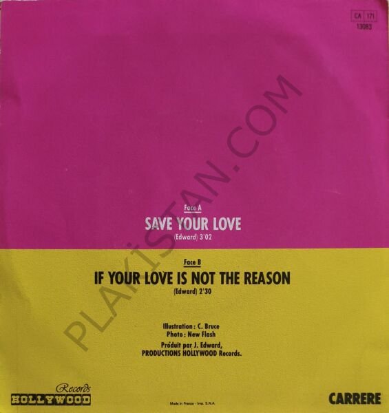 Renée & Renato – Save Your Love 45 LİK PLAK