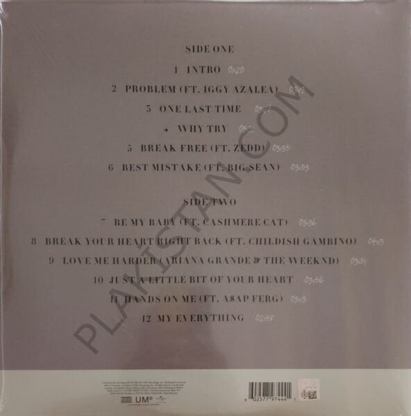Ariana Grande & My Everything LP PLAK