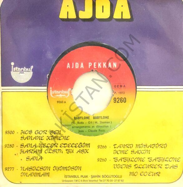 Ajda Pekkan Babylone Babylone 45lik
