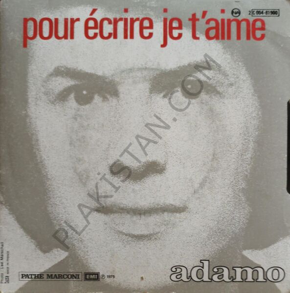 Adamo – C'est Ma Vie 45 LİK PLAK