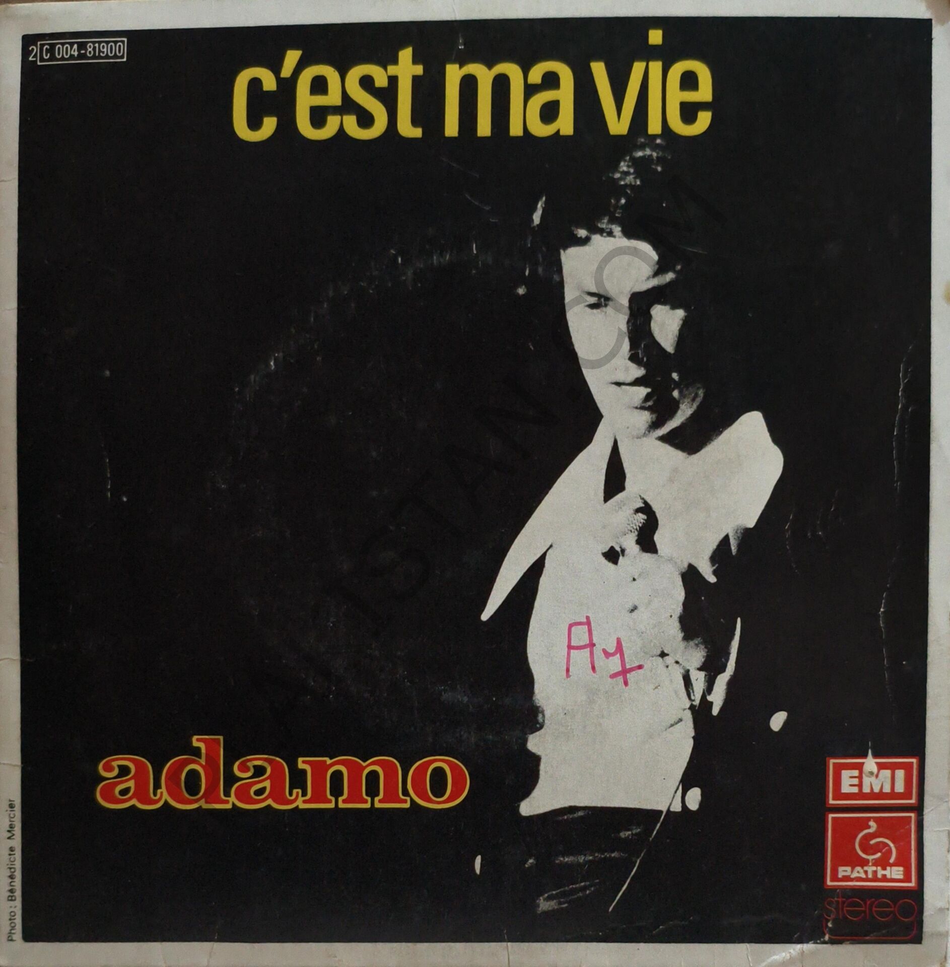 Adamo – C'est Ma Vie 45 LİK PLAK