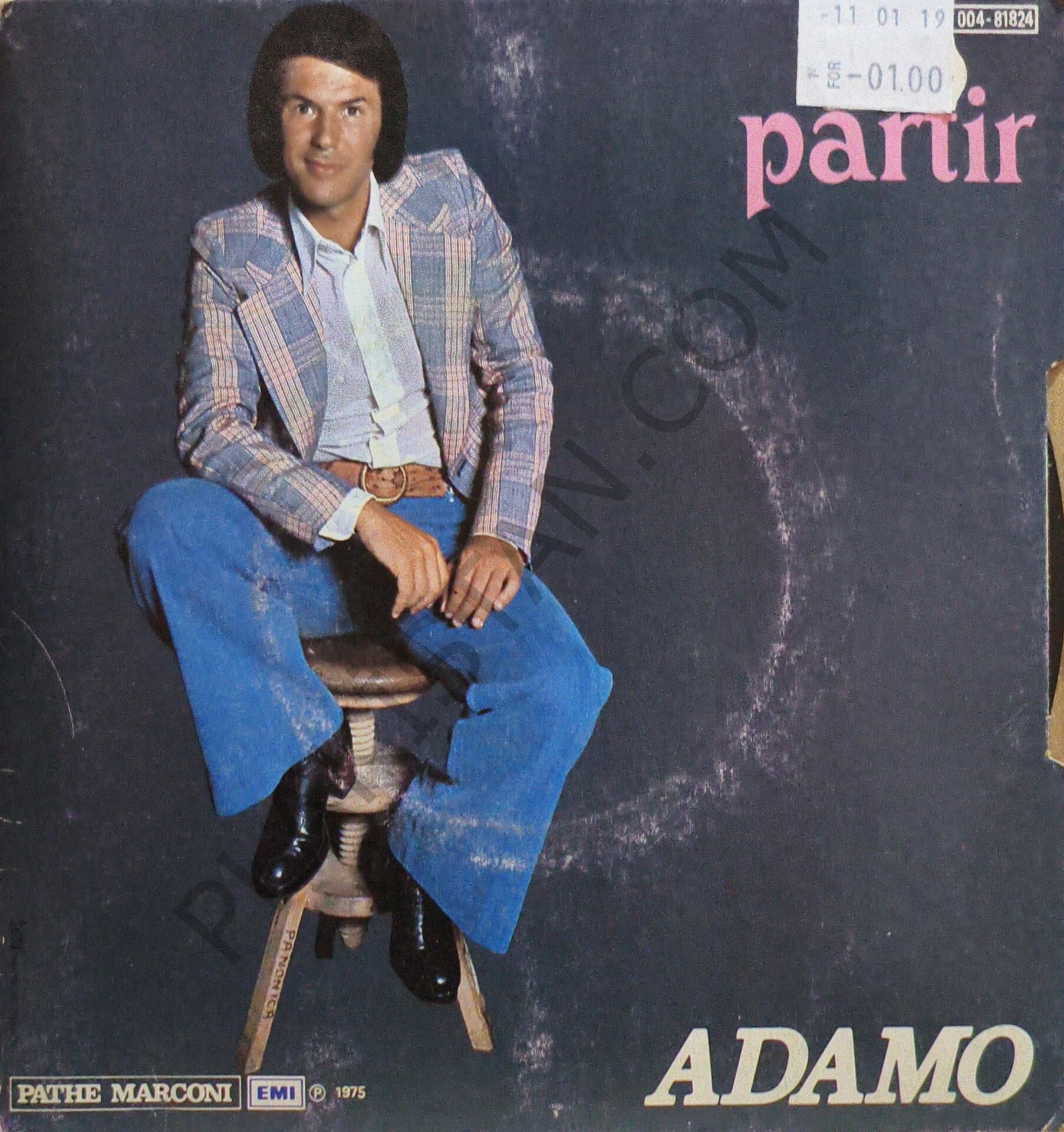 Adamo - Mademoiselle Attendez -  Partir  - 45 LİK PLAK