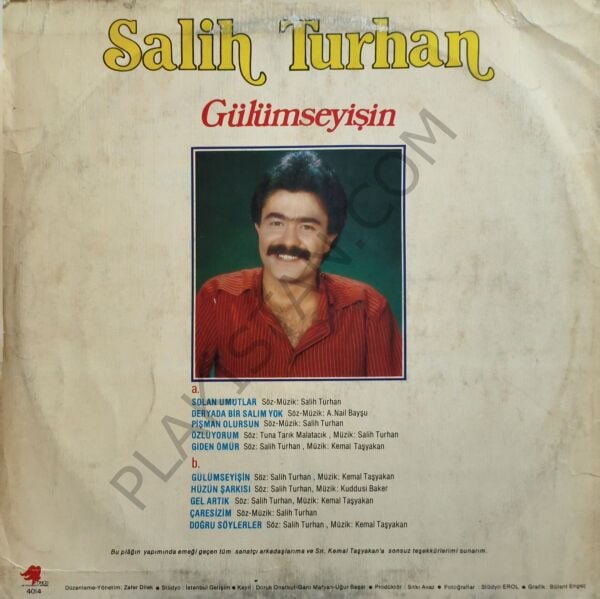 Salih Turhan & Gülümseyişin LP PLAK