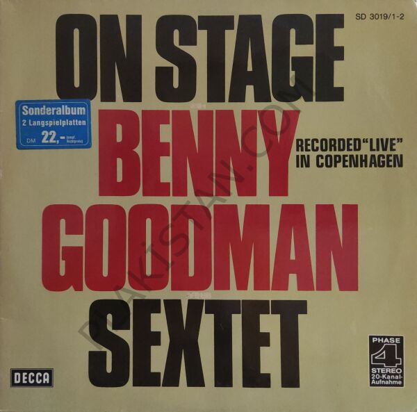 On Stage Benny Goodman And His Sextet Double LP PLAK