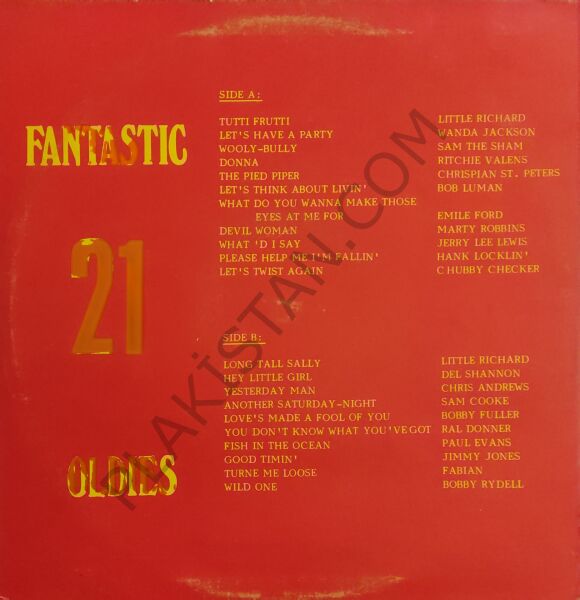 21 Fantastic Oldies LP PLAK