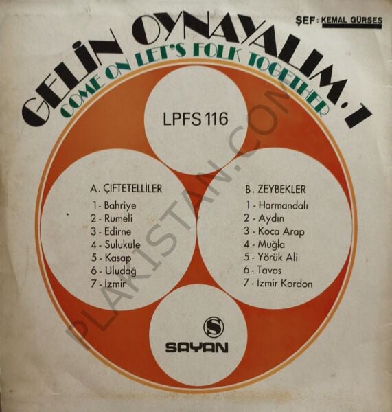 Kemal Gürses - Gelin Oynayalım 1 ( Come On Let's Folk Together ) LP PLAK