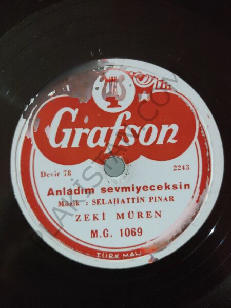 Zeki Müren - Anladım Sevmeyeceksin - 78 devir taş plak