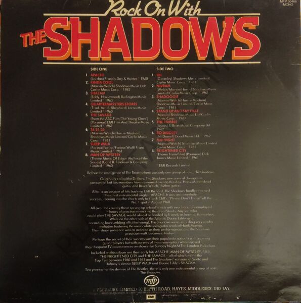 The Shadows – Rock On With LP PLAK