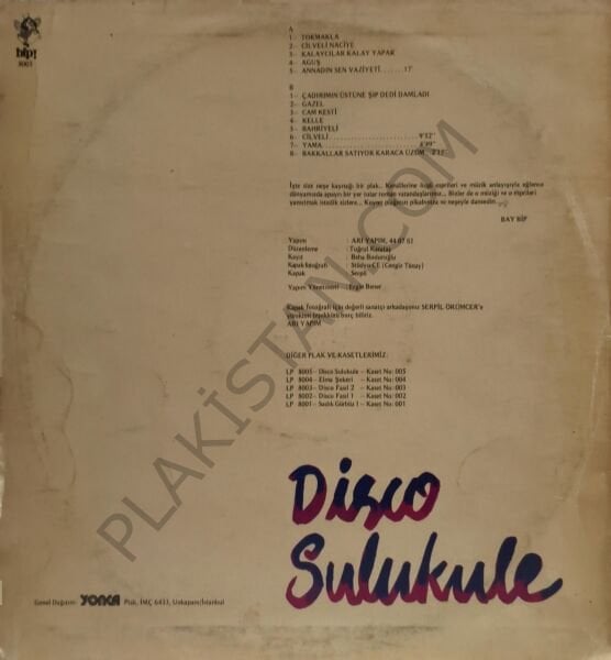 İstanbul Şarkıcıları & Disco Sulukule LP PLAK