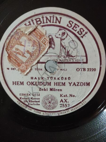 Zeki Müren - Hem Okudum Hem yazdım - 78 taş plak