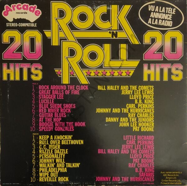20 Hits Rock 'n Roll LP PLAK