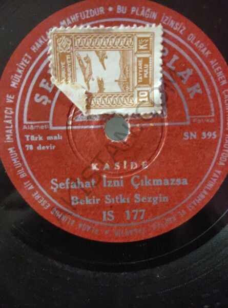 Bekir Sıtkı Sezgin - Şefahat İzni Çıkmazsa -78 devir taş plak